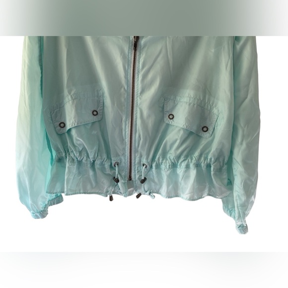 Free People Parachute Festival Windbreaker Rip stop Packable Jacket Light Blue - Picture 2 of 7